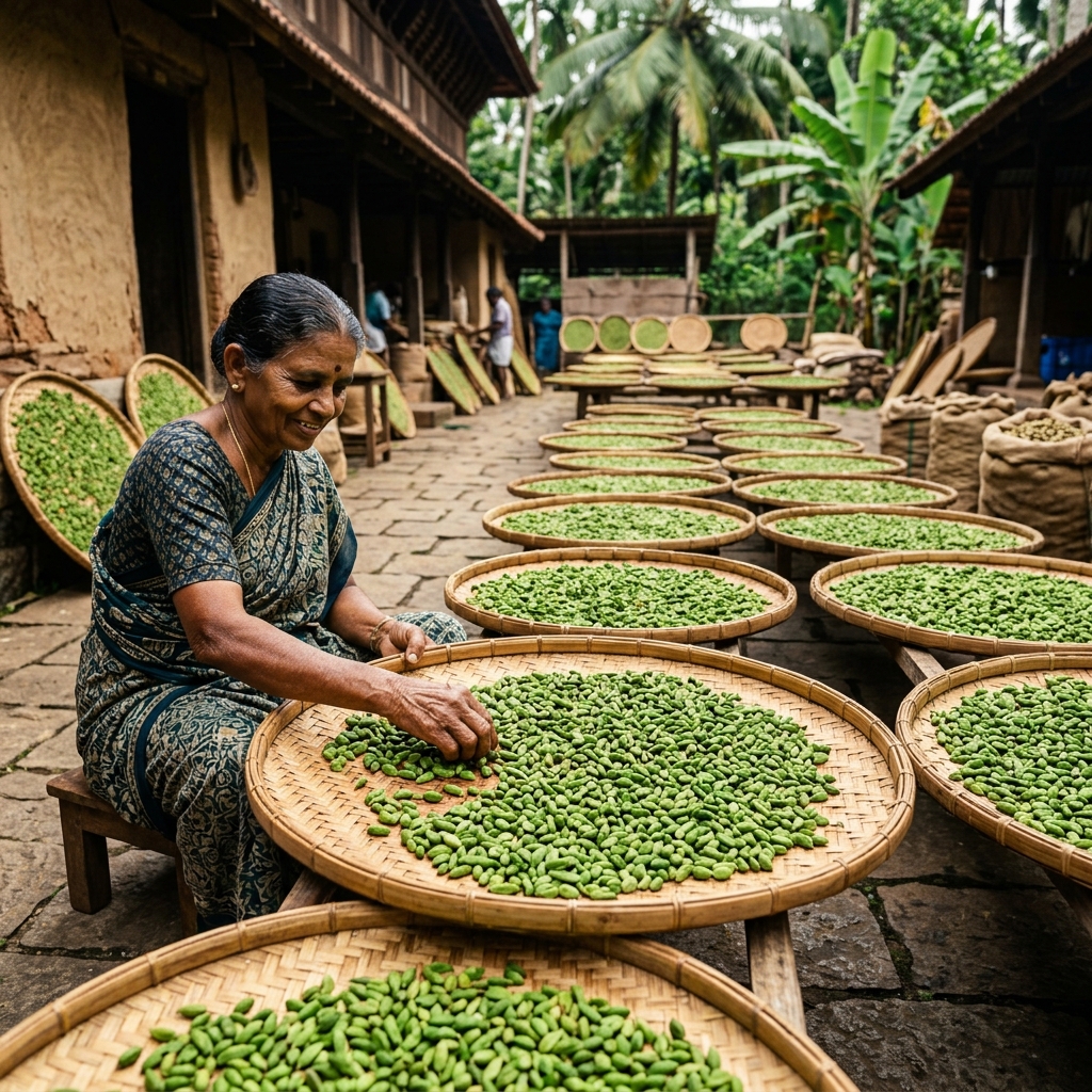 Grading Green Cardamom Pods