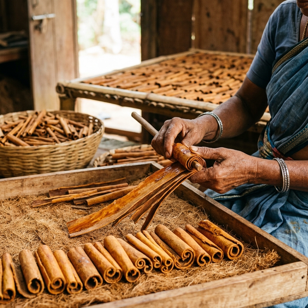 Drying Cinnamon Quills